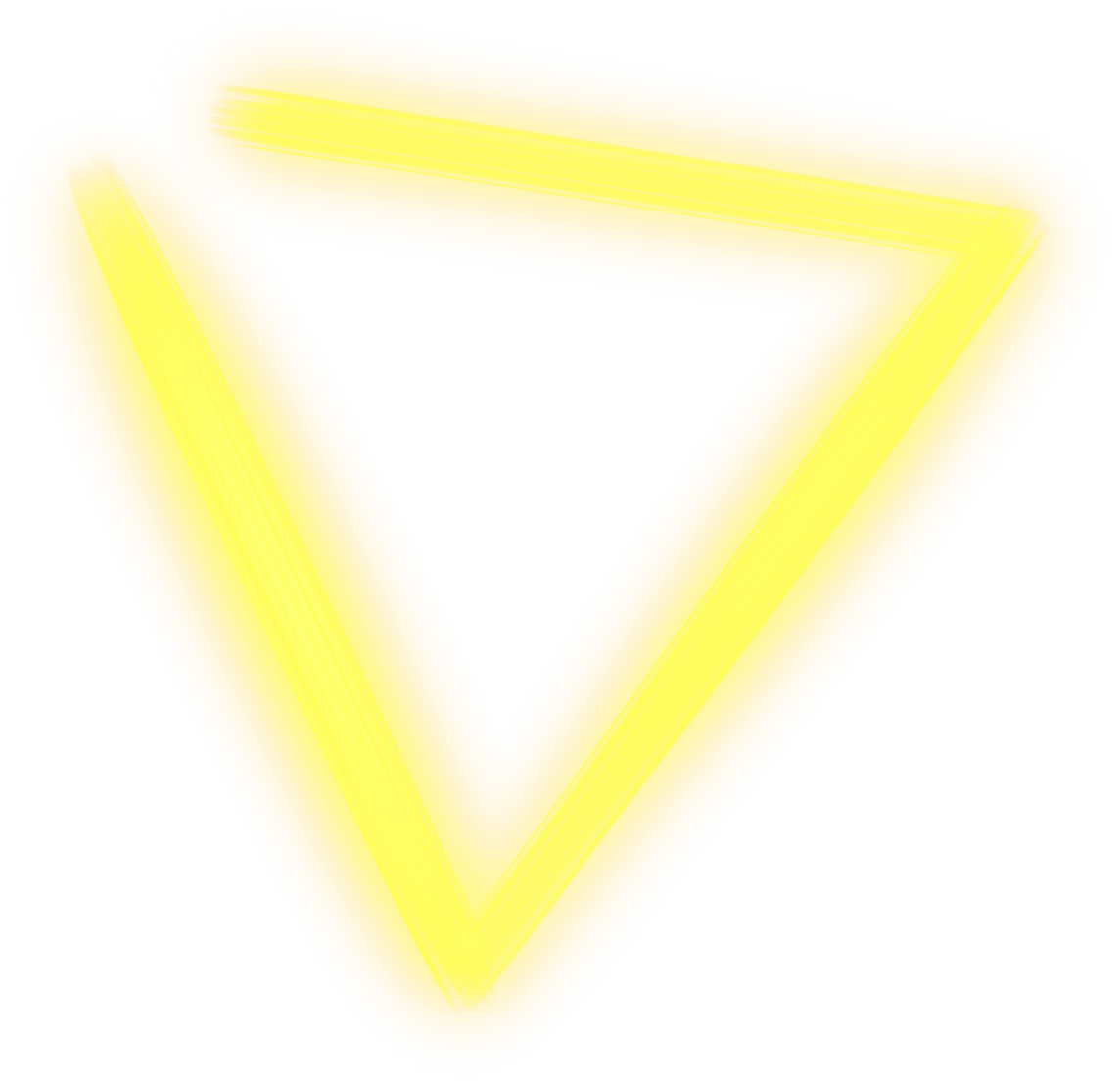 Neon yellow triangle